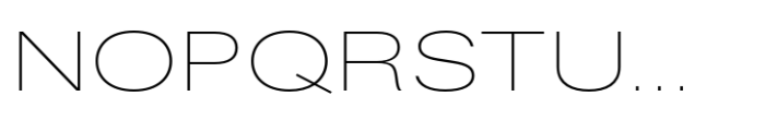Fusion Collection Neue Expanded Extralight Font UPPERCASE