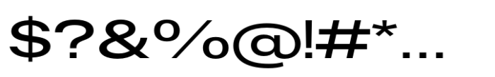 Fusion Collection Neue Expanded Semibold Font OTHER CHARS