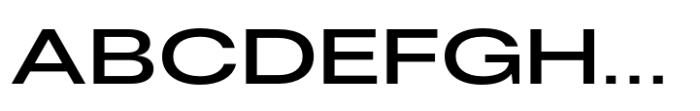 Fusion Collection Neue Expanded Semibold Font UPPERCASE