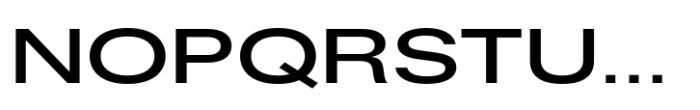 Fusion Collection Neue Expanded Semibold Font UPPERCASE