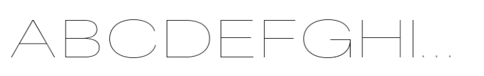 Fusion Collection Neue Expanded Thin Font UPPERCASE