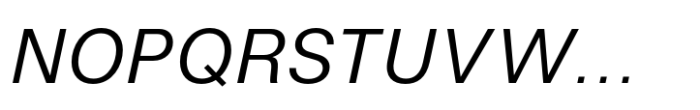 Fusion Collection Neue Regular Italic Font UPPERCASE