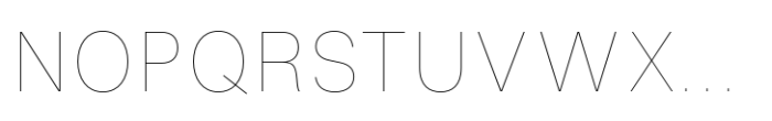 Fusion Collection Neue Thin Font UPPERCASE