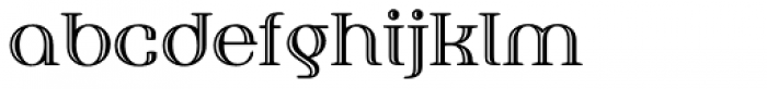 Fusion Engraved Font LOWERCASE