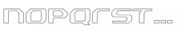 Fussion Line Font LOWERCASE