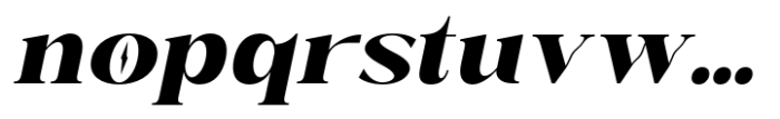 Fusskia Extra Bold Italic Font LOWERCASE