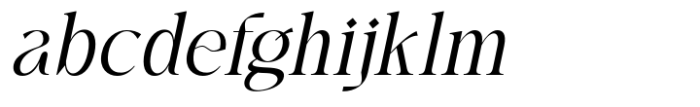 Fusskia Extra Light Italic Font LOWERCASE