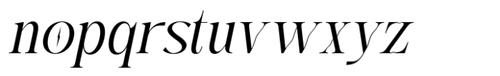 Fusskia Extra Light Italic Font LOWERCASE