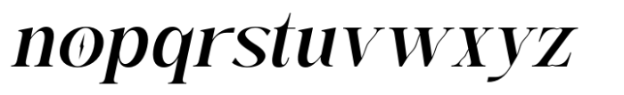 Fusskia Italic Font LOWERCASE