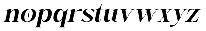 Fusskia Medium Italic Font LOWERCASE