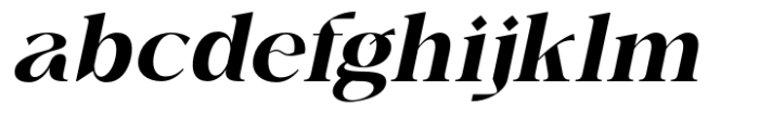 Fusskia Semi Bold Italic Font LOWERCASE