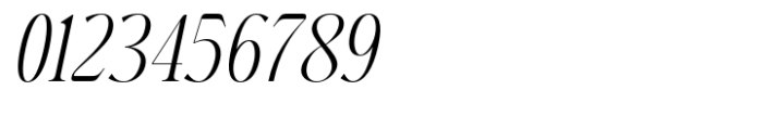 Fusskia Thin Italic Font OTHER CHARS