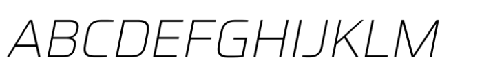 Futo Sans Extra Light Italic Font UPPERCASE