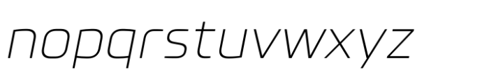 Futo Sans Extra Light Italic Font LOWERCASE