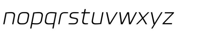 Futo Sans Light Italic Font LOWERCASE