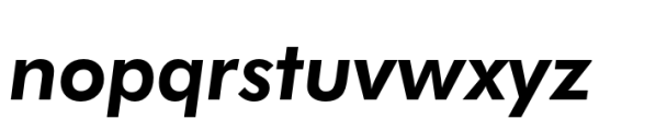 Futura BT Bold Italic Font LOWERCASE