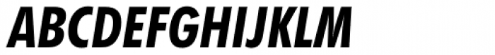 Futura BT Pro Condensed Bold Italic Font UPPERCASE