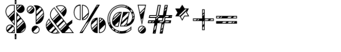 Futura Black Art Deco Std Stripes Dia Font OTHER CHARS