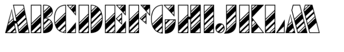 Futura Black Art Deco Std Stripes Dia Font UPPERCASE
