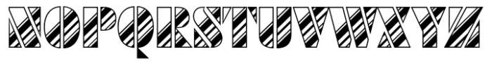 Futura Black Art Deco Std Stripes Dia Font UPPERCASE