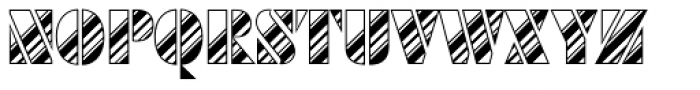 Futura Black Art Deco Stripes Dia D Font LOWERCASE