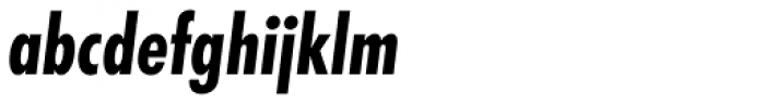 Futura EF Bold Condensed Oblique Font LOWERCASE