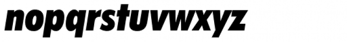 Futura ExtraBlack Condensed Italic Font LOWERCASE