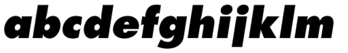 Futura ExtraBold Oblique Font LOWERCASE