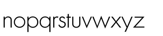 Futura Maxi Pro Light Font LOWERCASE