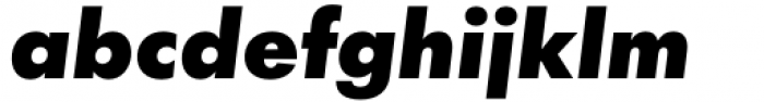 Futura Now Headline Black Italic Font LOWERCASE