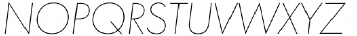 Futura Now Headline ExtraLight Italic Font UPPERCASE