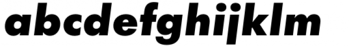 Futura Now Text Black Italic Font LOWERCASE