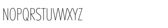 Futura PT Condensed Thin Font UPPERCASE