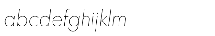 Futura PT Thin Oblique FONT