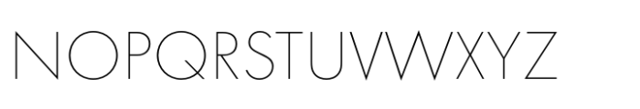 Futura PT Thin Font UPPERCASE