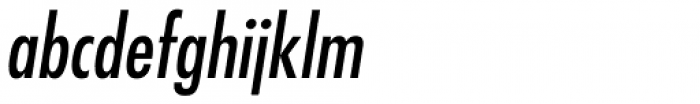 Futura Pro Medium Condensed Oblique Font LOWERCASE