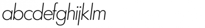 Futura SH ExtraLight Italic Font LOWERCASE