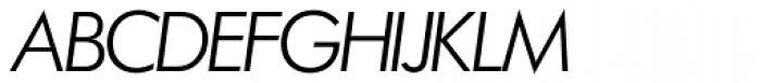 Futura SH Light Italic Font UPPERCASE