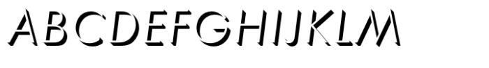Futura Std Onlyshadow Light Oblique (d) Font UPPERCASE