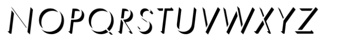 Futura Std Onlyshadow Light Oblique (d) Font UPPERCASE