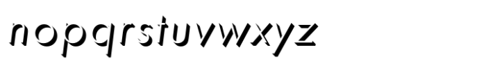 Futura Std Onlyshadow Light Oblique (d) Font LOWERCASE
