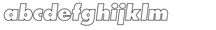 Futura Std Posteroutline Extra Bold Oblique (p) FONT