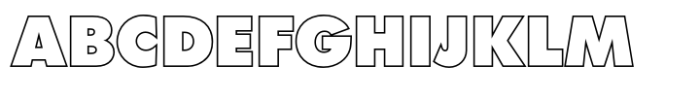 Futura Std Posteroutline Extra Bold (p) Font UPPERCASE