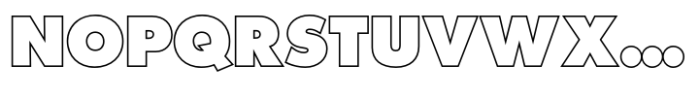 Futura Std Posteroutline Extra Bold (p) Font UPPERCASE