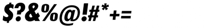 Futura TS ExtraBold Cond Italic Font OTHER CHARS