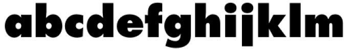 Futura W1G Extra Bold Font LOWERCASE