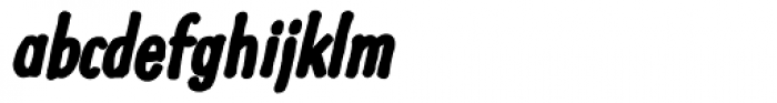 Futuramano Cond ExtraBold Italic Font LOWERCASE