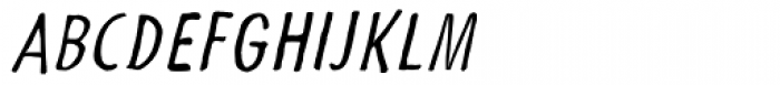 Futuramano Cond Light Italic Font UPPERCASE