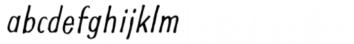 Futuramano Cond Light Italic Font LOWERCASE