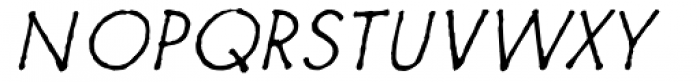 Futuramano Thin Italic Font UPPERCASE